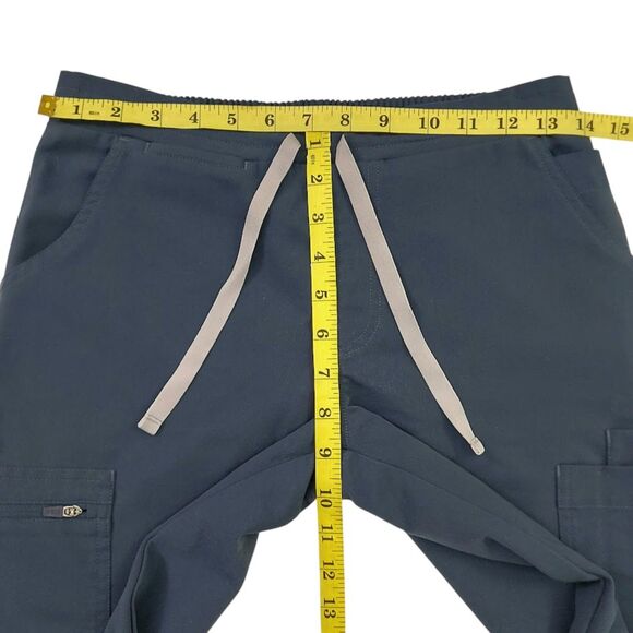 Figs Yola Skinny Scrub Pants Womens XS Teal Lightweight Comfort Uniform Work - Picture 11 of 12